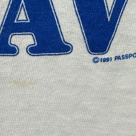 Vintage Prathers Tavern Cardiff Wales T Shirt Mens L Large White 90s Welsh USA - Picture 5 of 15